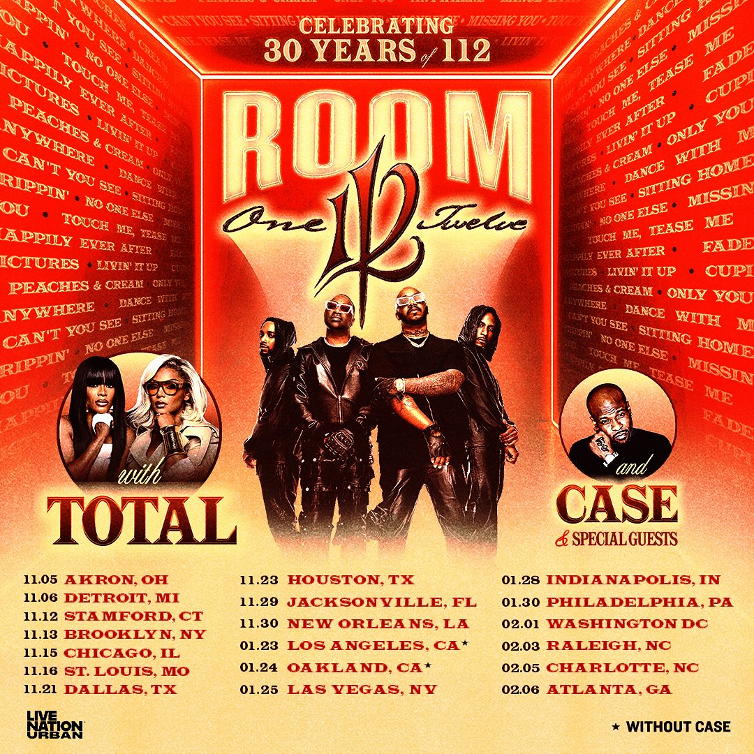 Total Room 112 Tour Poster 2025-2026